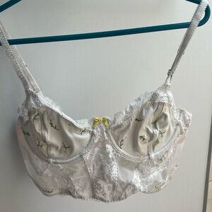 For Love And Lemons White Corset Top Lace